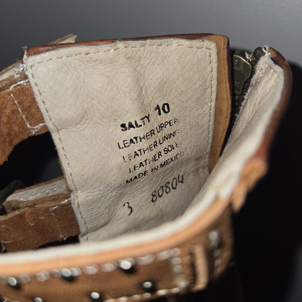 🦅 Freebird by Steven "Salty" Multi-Strap Leather Boots Size 10🦅 - Picture 3 of 7